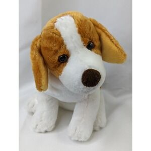 Wishpets Love Pups Dog Plush 7 Inch Brown White Black 2002 Stuffed Animal Toy